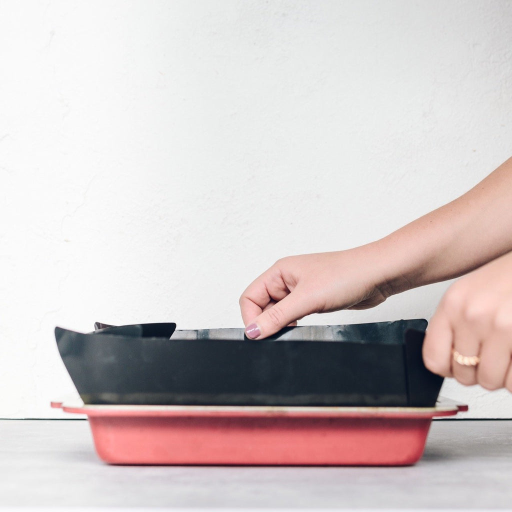 6 x REUSABLE SQUARE CAKE TIN LINER ($8.85 EACH)