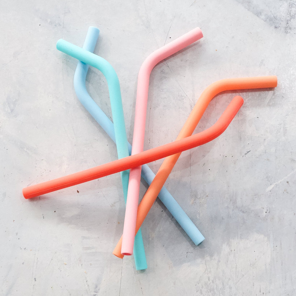 6 x Set Wide Silicone Straws + Brush ($7.95 each)